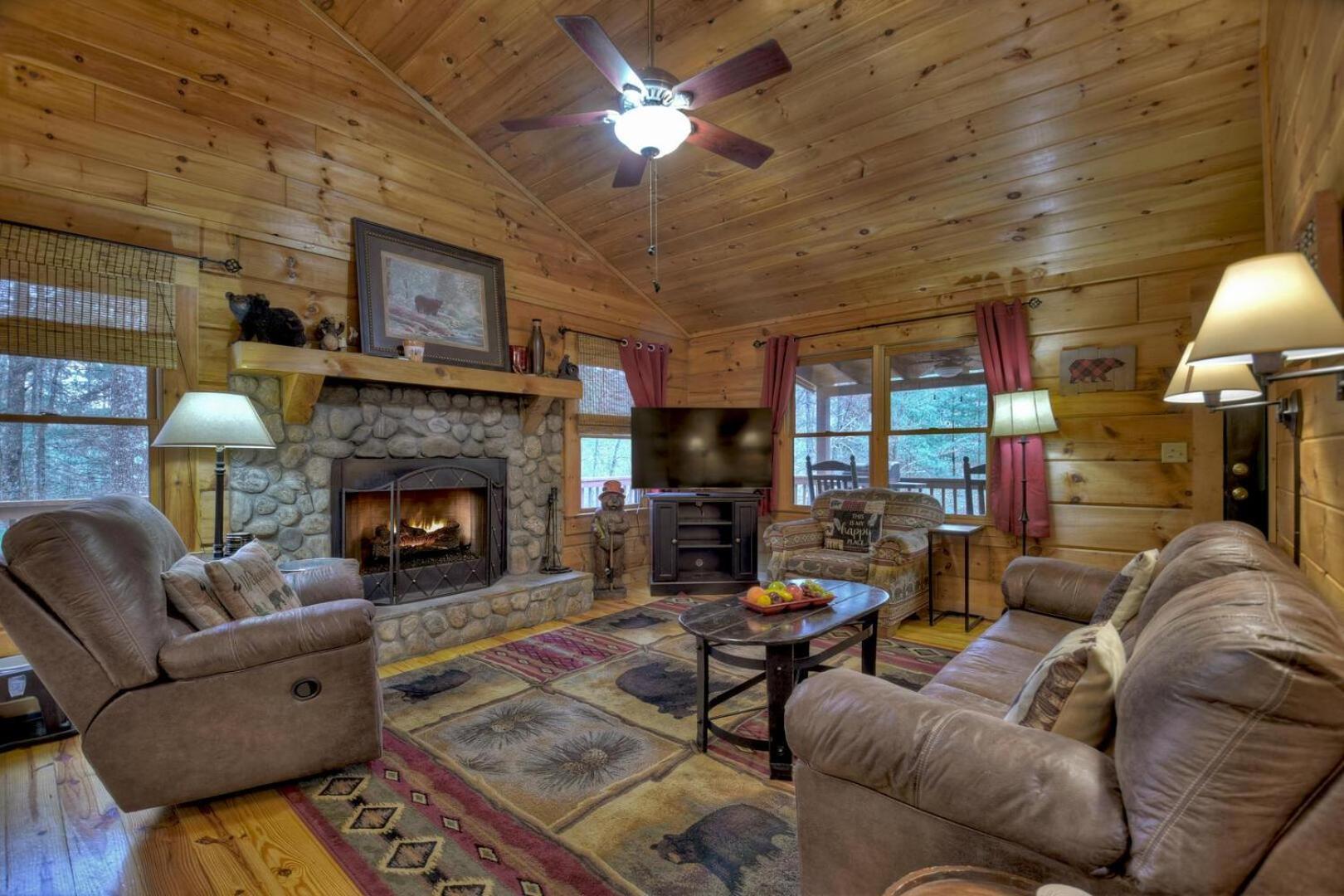 Villa Papa Bear'S Den Cherry Log Exterior foto